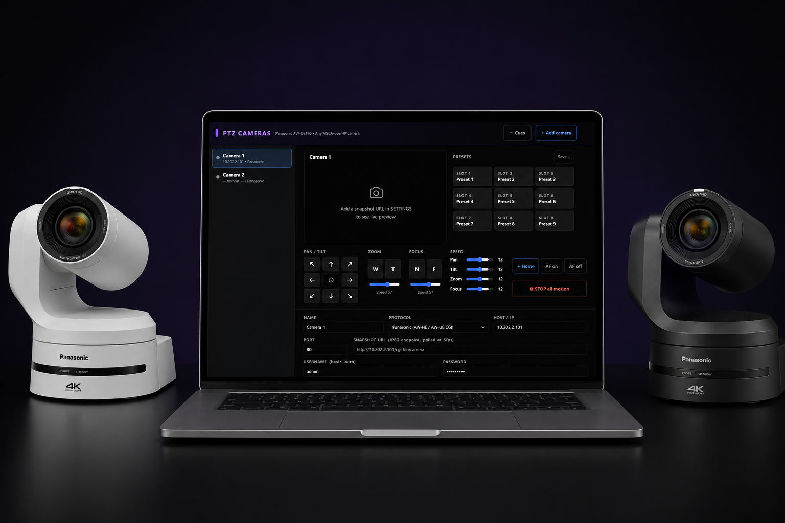 PTZ Camera Control